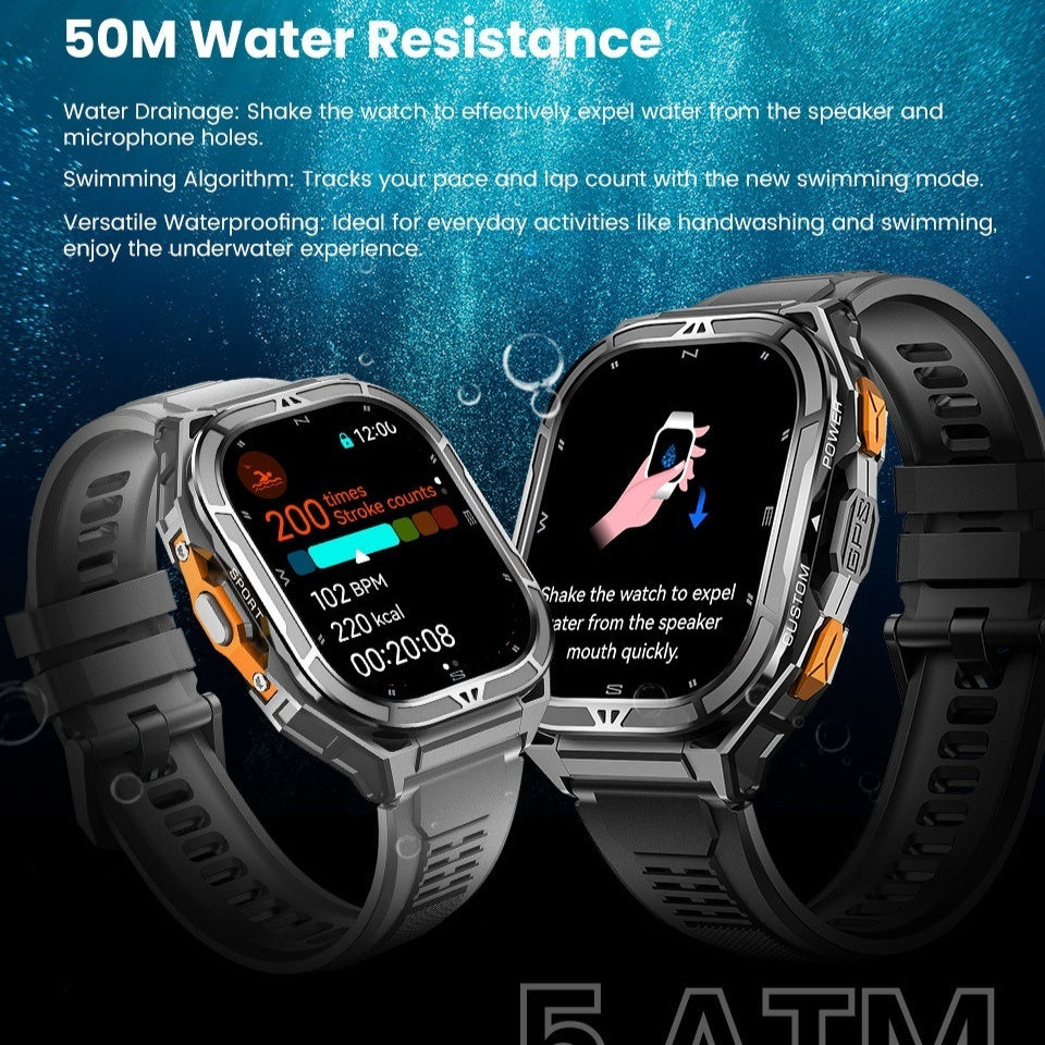 X5 Smart Watch Bluetooth Calling AMOLED Screen GPS