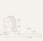 Multifunctional silicone non-slip stool surface waist stool