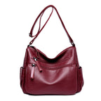 Middle-aged And Elderly Women's Bag Soft Leather Fashion Portable Mother Bag