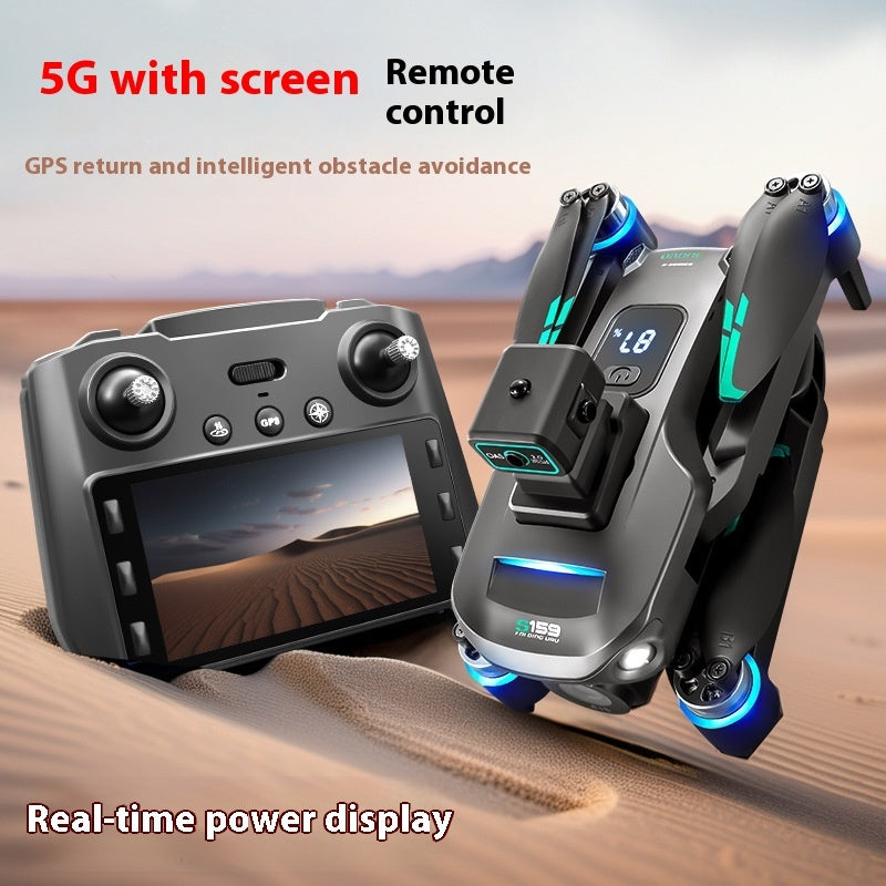 Screen Display HD Aerial Photography Automatic Return Flight Obstacle Avoidance S159 Remote Control GPS UAV