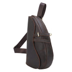 Retro Men's Chest Bag, Saddle Bag, Leather Shoulder Bag, Outdoor Sports Diagonal Bag