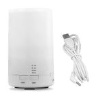 1Pc Mini Cool Mist Humidifier Ultrasonic Aroma Essential Oil Diffuser With 7 Color LED Lights 4 Timer Settings For Office Home Room Vehicle Study Yoga Spa