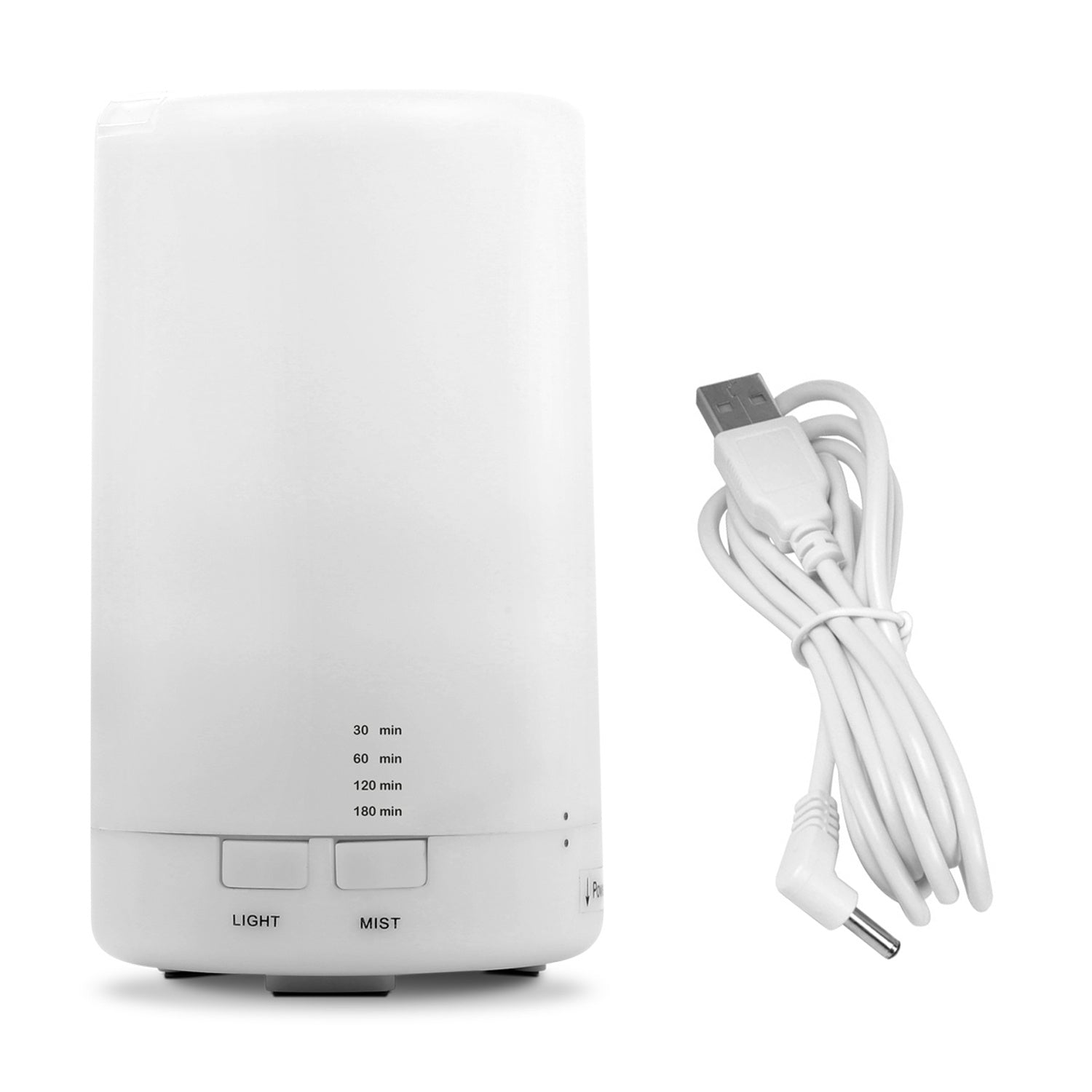 1Pc Mini Cool Mist Humidifier Ultrasonic Aroma Essential Oil Diffuser With 7 Color LED Lights 4 Timer Settings For Office Home Room Vehicle Study Yoga Spa