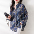 Plus Size Sun Protection Women's Loose Chiffon Shirt
